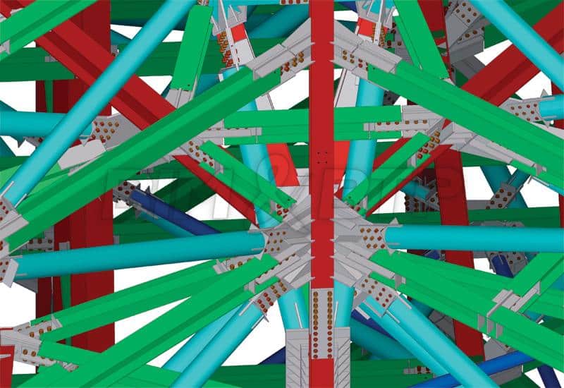 Une charpente métallique en BIM