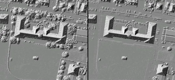 Le filtrage de la végétation permet d'établir un modèle numérique de terrain