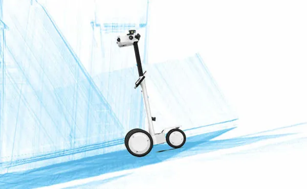 Un chariot NavVis M6 dans une rampe