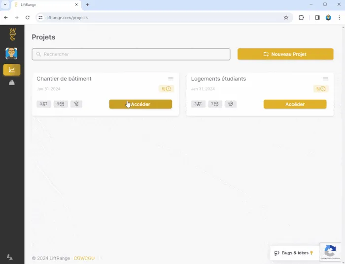 LiftRange : plateforme d'adéquation de grue