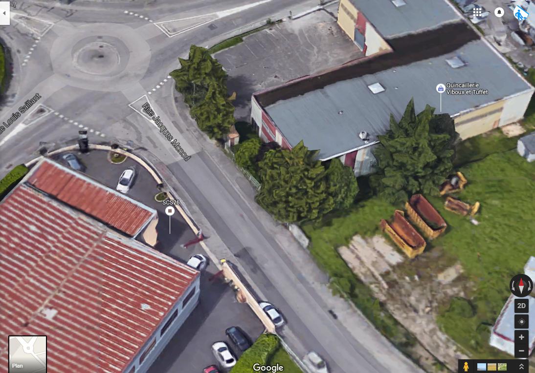 Localisation d'un chantier en 3D par photogrammétrie sur Google Earth