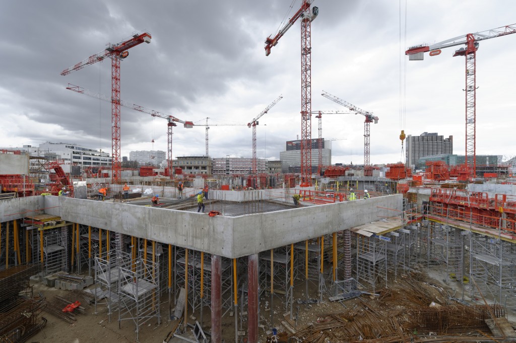 Un chantier de gros-oeuvre